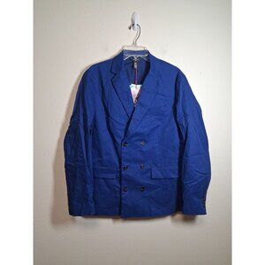 NWT Houston White Suit Jacket Blazer Business Casual Men's Size Medium Blue